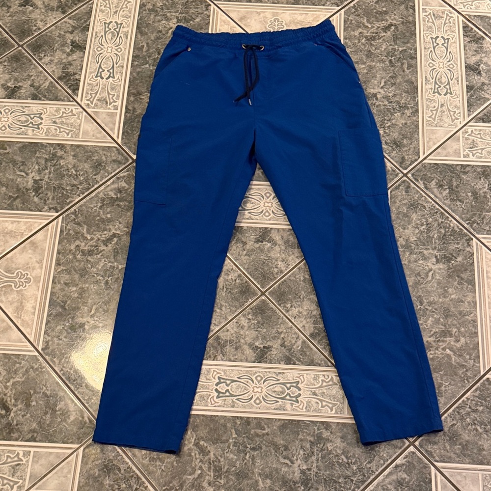 Jaanuu Men's Cobalt Blue Drawstring Joggers